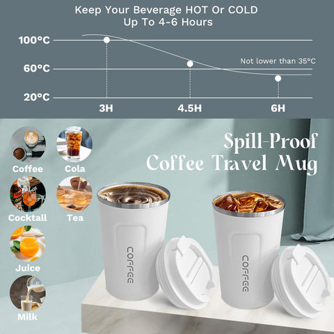 YINBAOGE 304 stainless steel inner ensures odor-free, safe sipping.