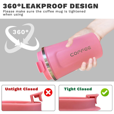 YINBAOGE mug fits most car cup holders for easy on-the-go transport