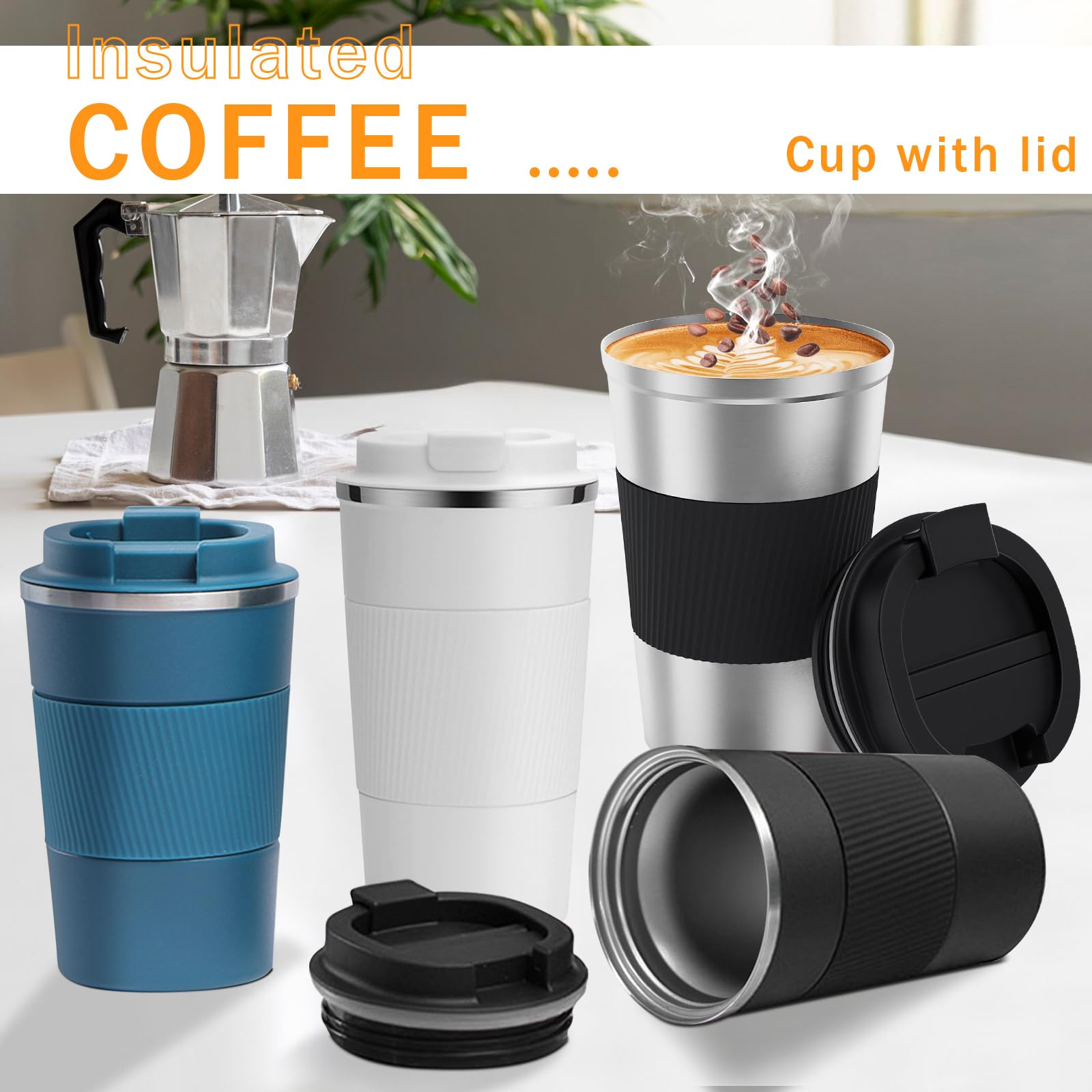 YINBAOGE mug fits most car cup holders for travel and commuting