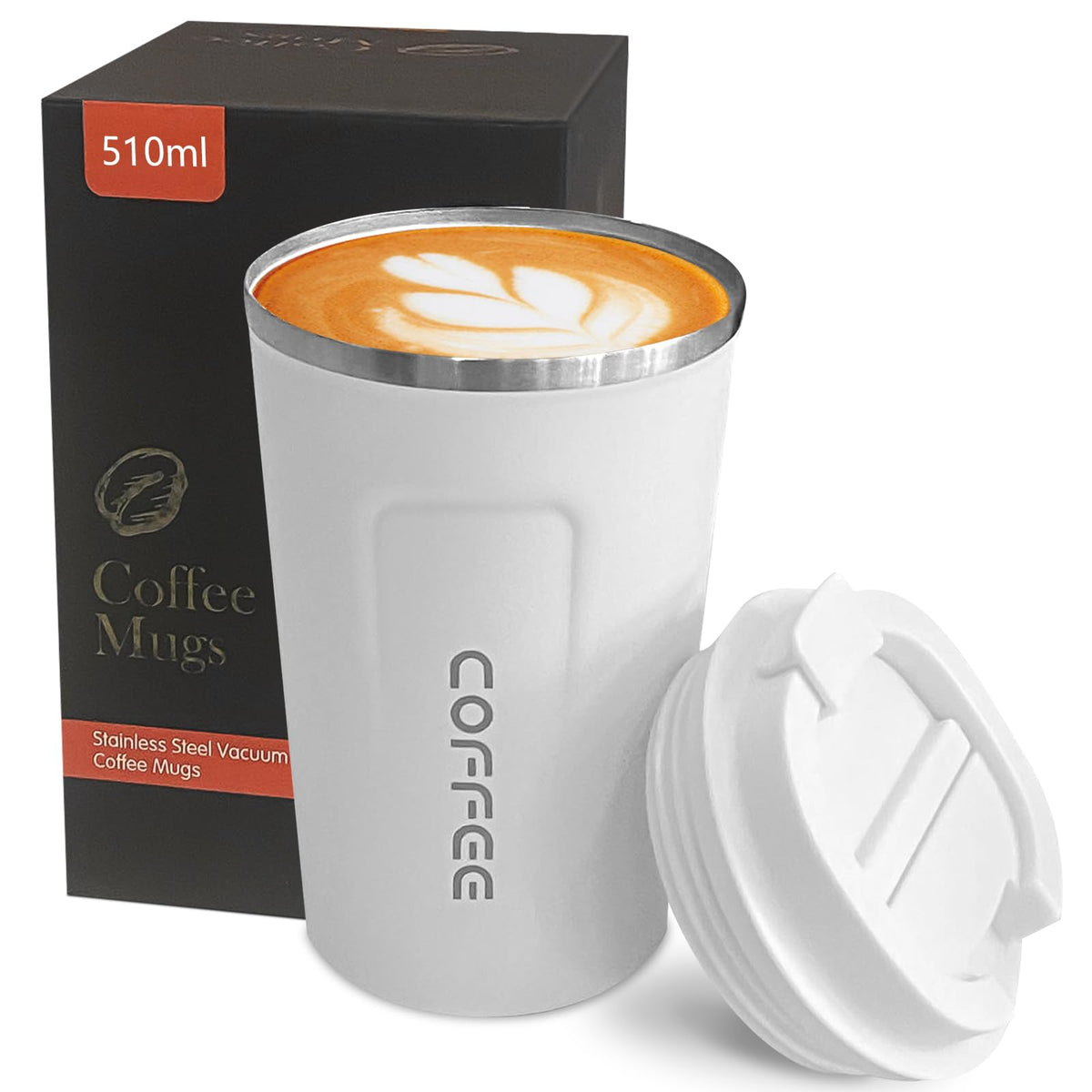 YINBAOGE insulated travel mug with leakproof lid keeps hot drinks secure on the go