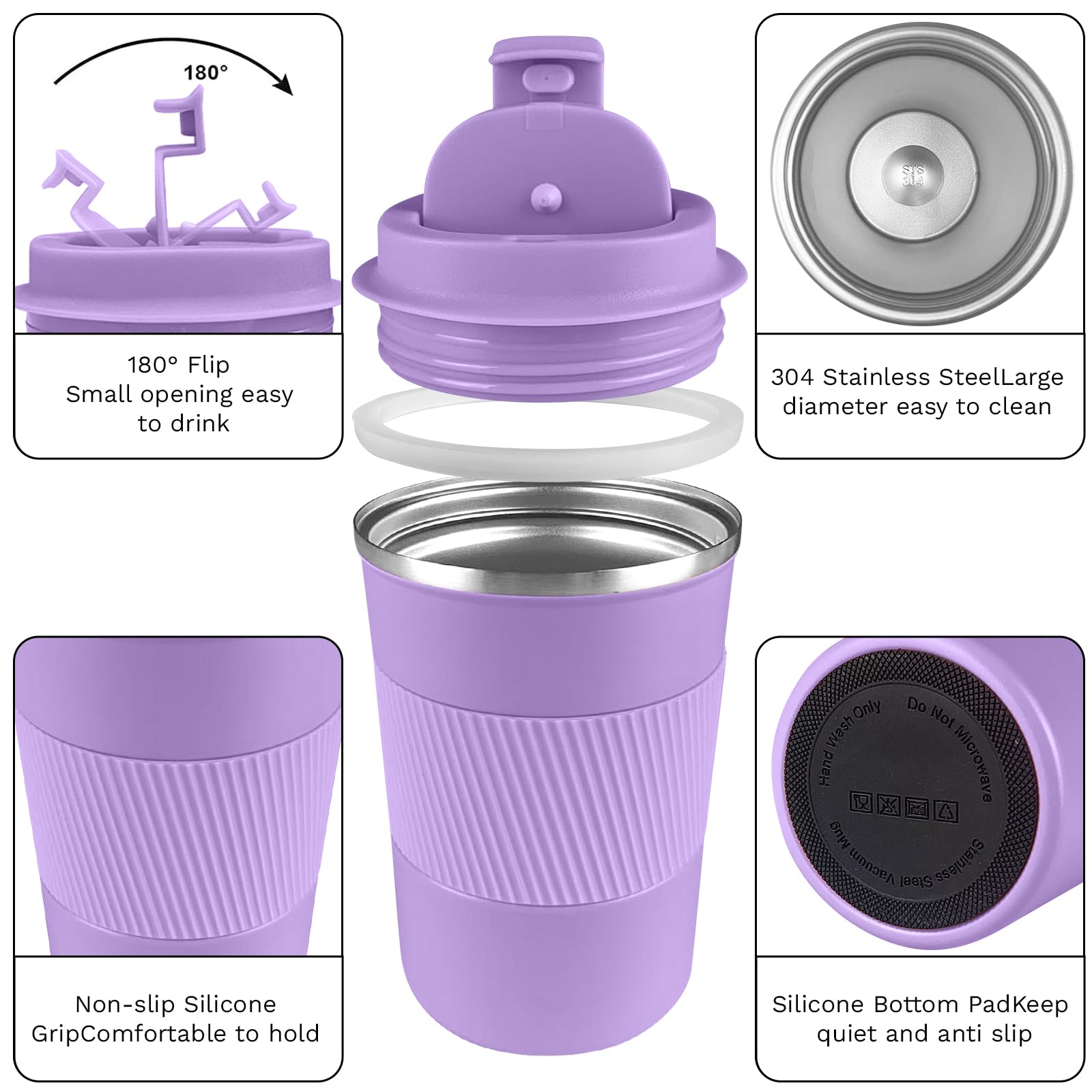 YINBAOGE leakproof lid detail demonstrates spill resistance during commutes.
