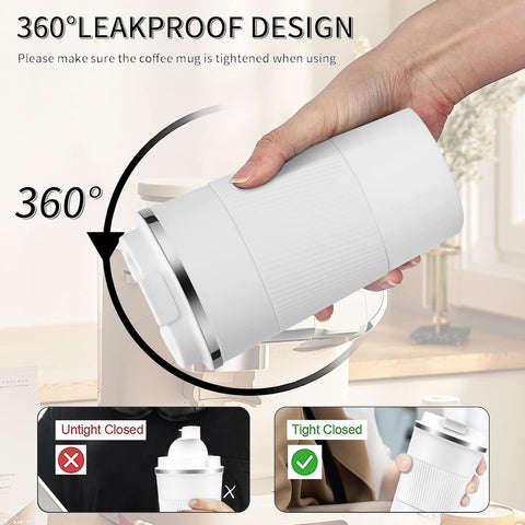 YINBAOGE leakproof lid close-up with silicone seal to prevent spills.
