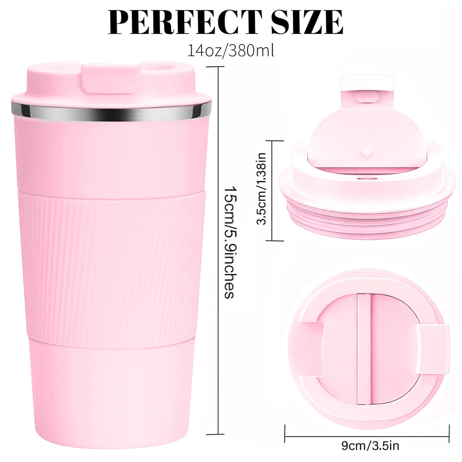 YINBAOGE leakproof sealed lid prevents spills during travel and commutes.