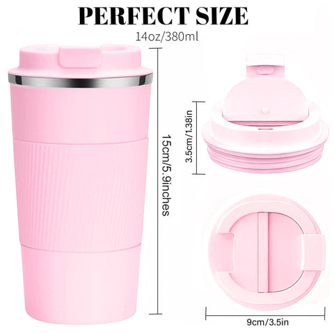 YINBAOGE leakproof sealed lid prevents spills during travel and commutes.