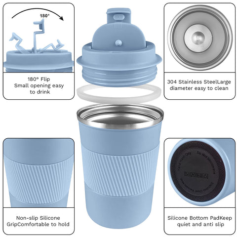 YINBAOGE lid with seal prevents leaks during transit.