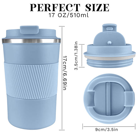 YINBAOGE travel mug lid seal demonstrates spillproof design