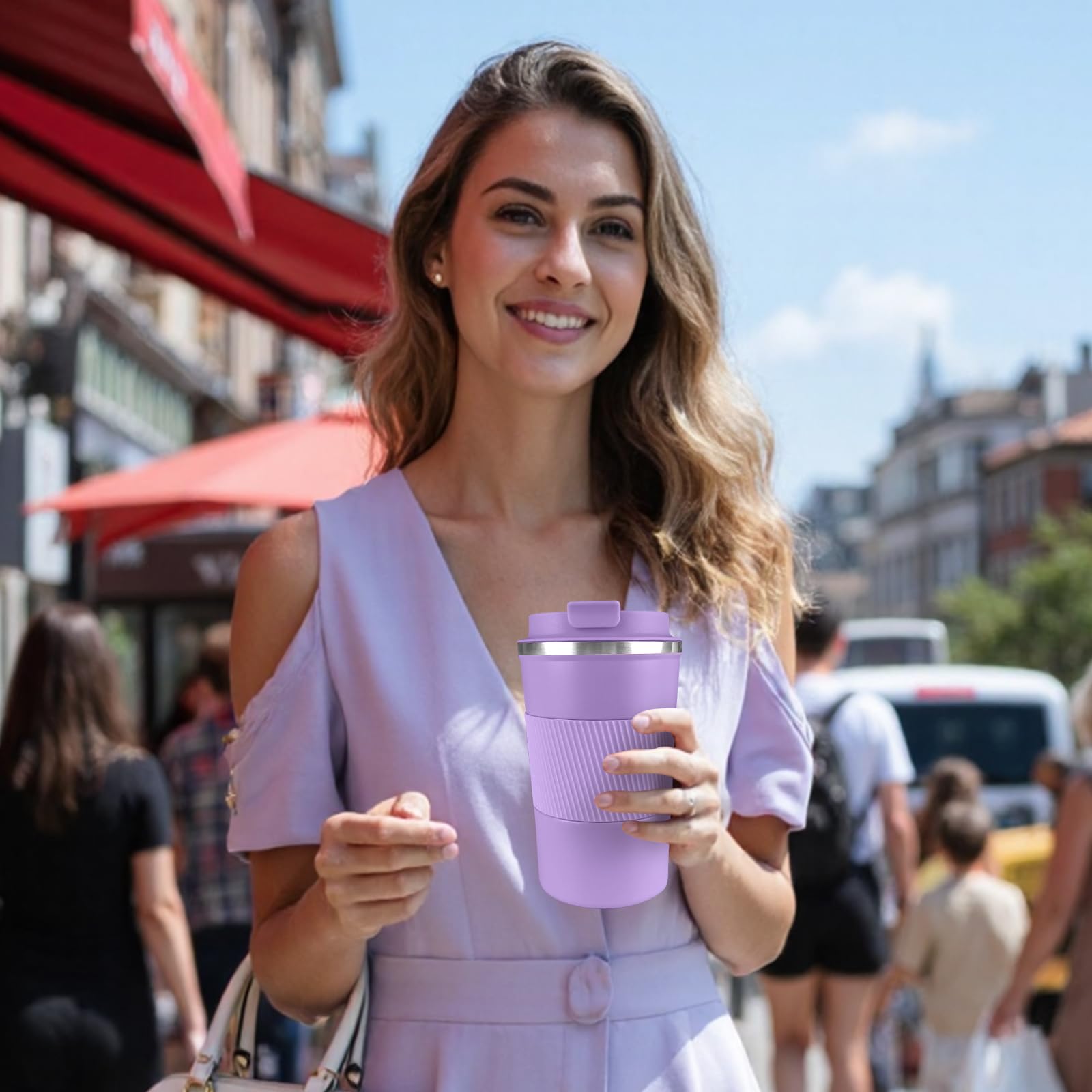 YINBAOGE purple 17oz mug combines style with practical capacity