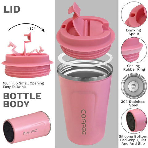YINBAOGE spillproof lid ensures leak-free transport for bags.