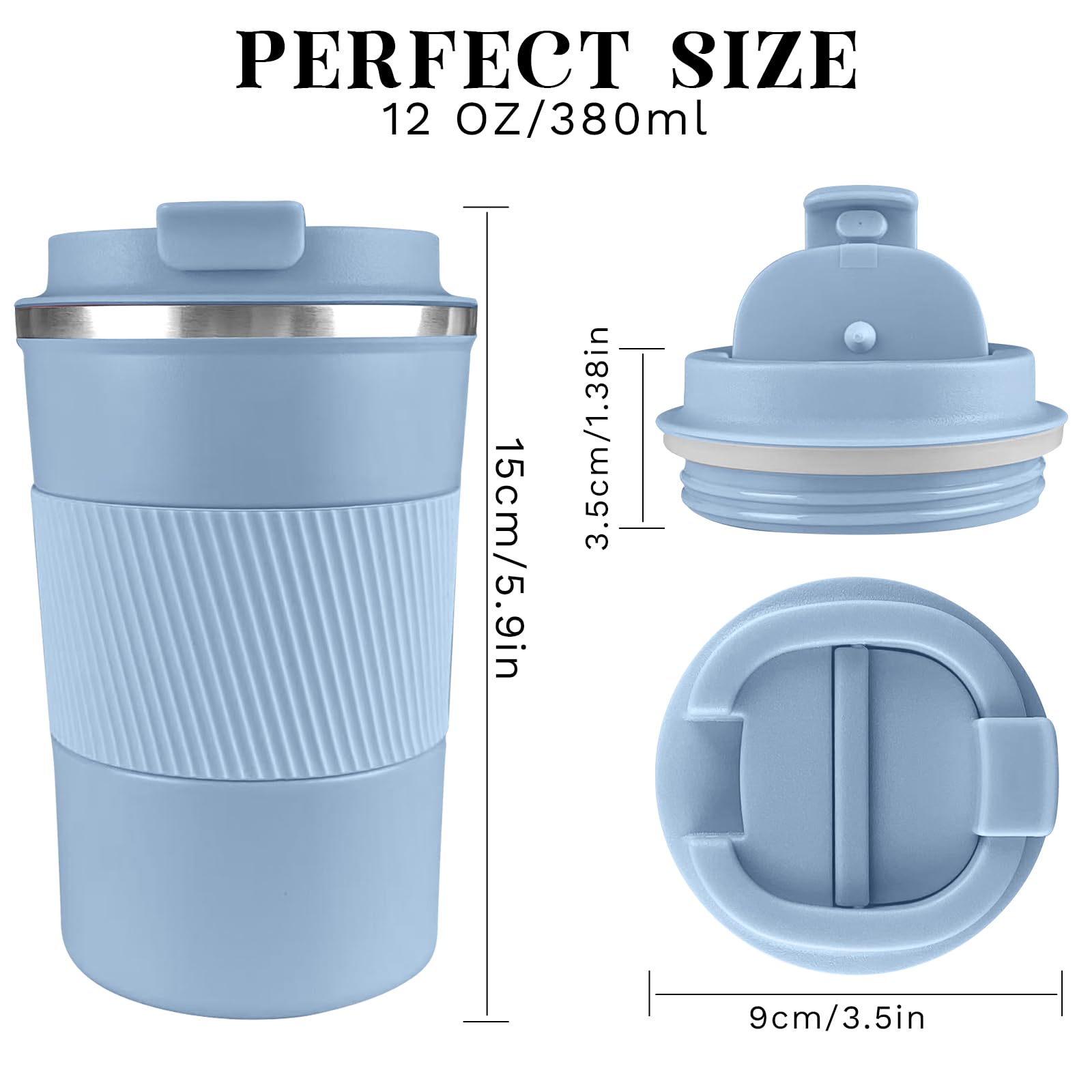YINBAOGE 304 stainless steel inner ensures safe, odorless drinking.