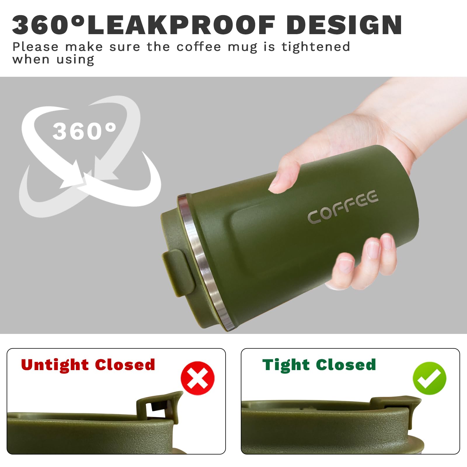 YINBAOGE mug in car cup holder proving easy daily carry