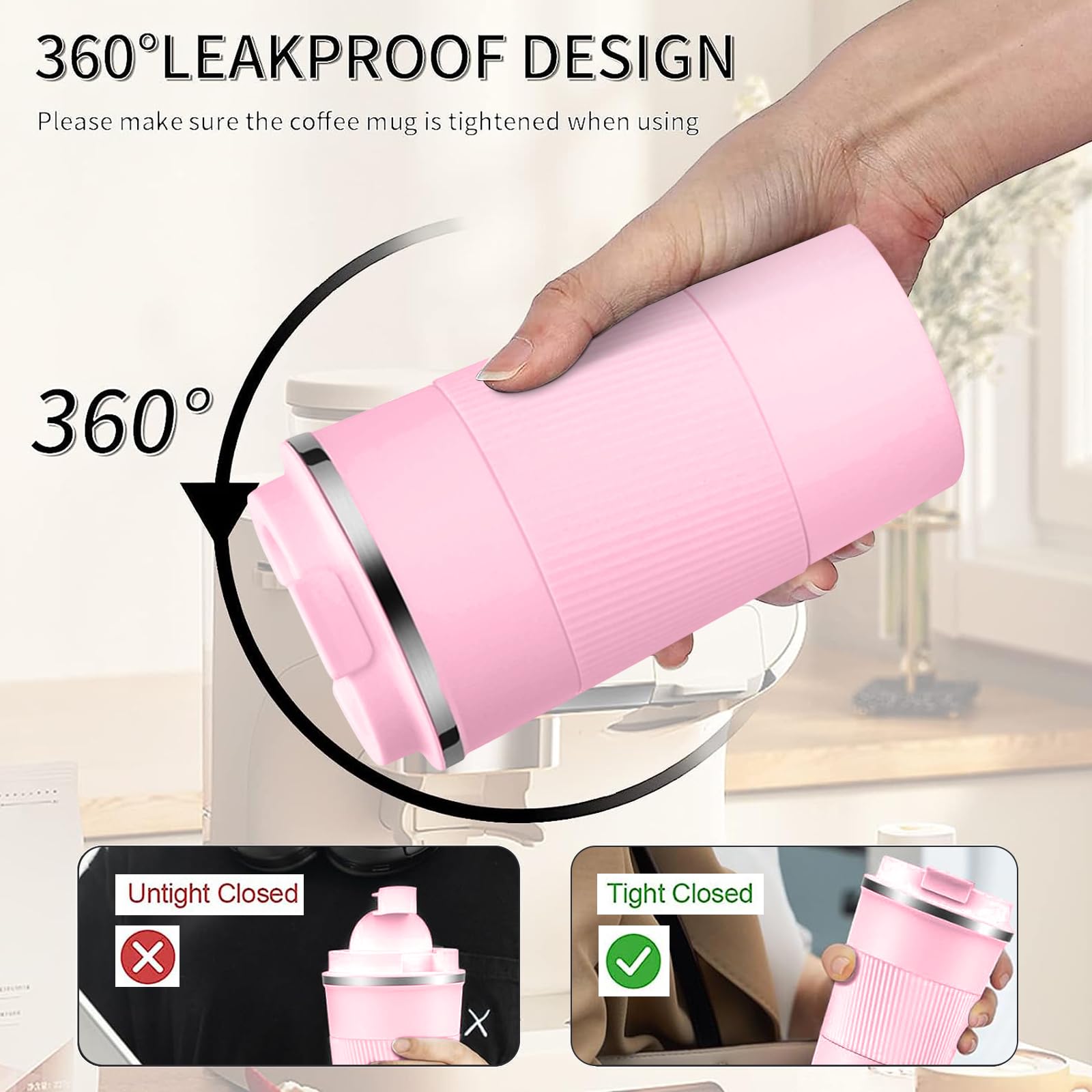 YINBAOGE wide-mouth opening allows easy cleaning after coffee