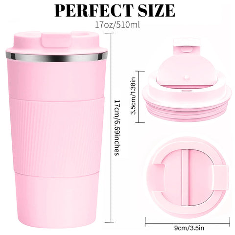 YINBAOGE 12oz capacity mug being held during outdoor commute