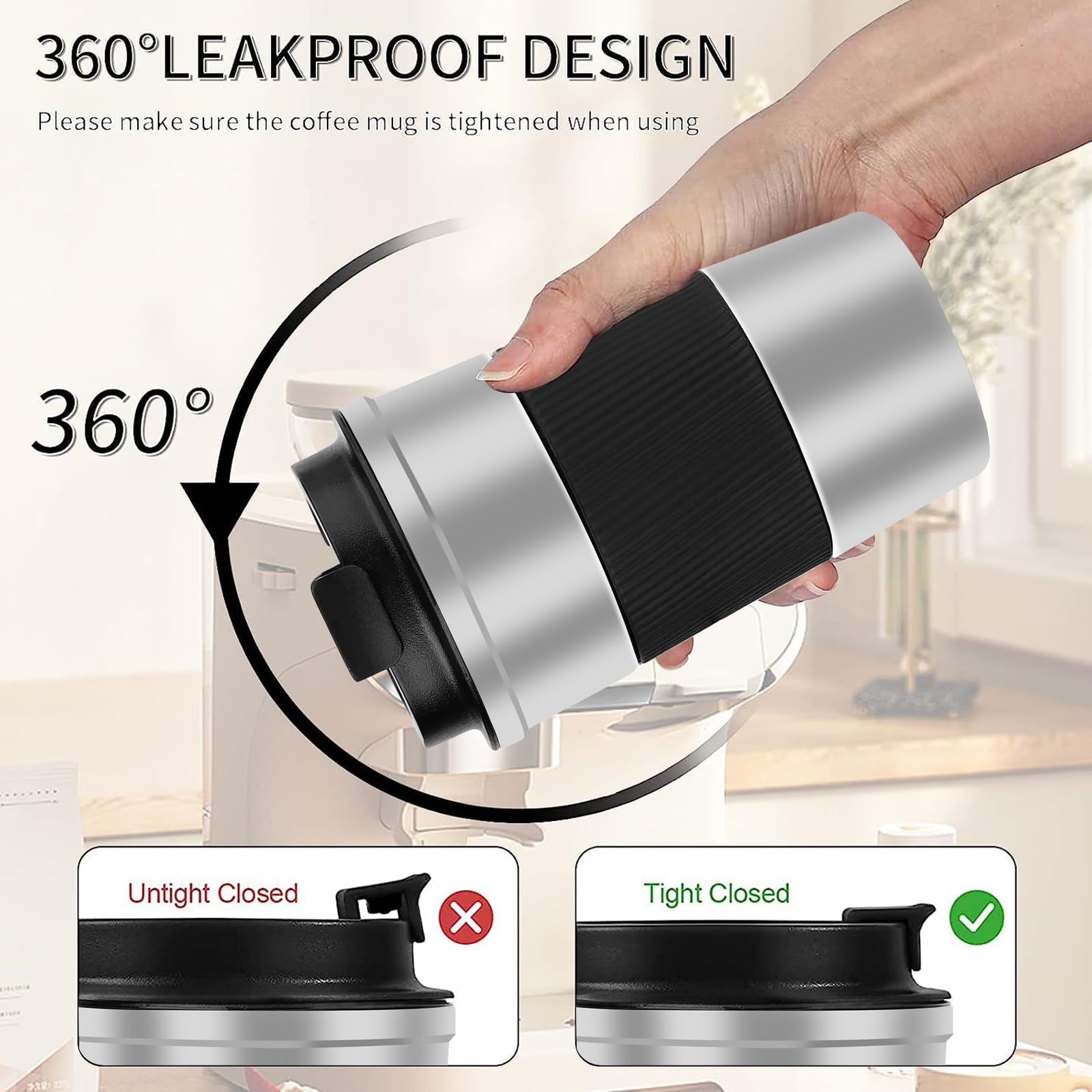 YINBAOGE wide-mouth opening makes cleaning easy and quick.