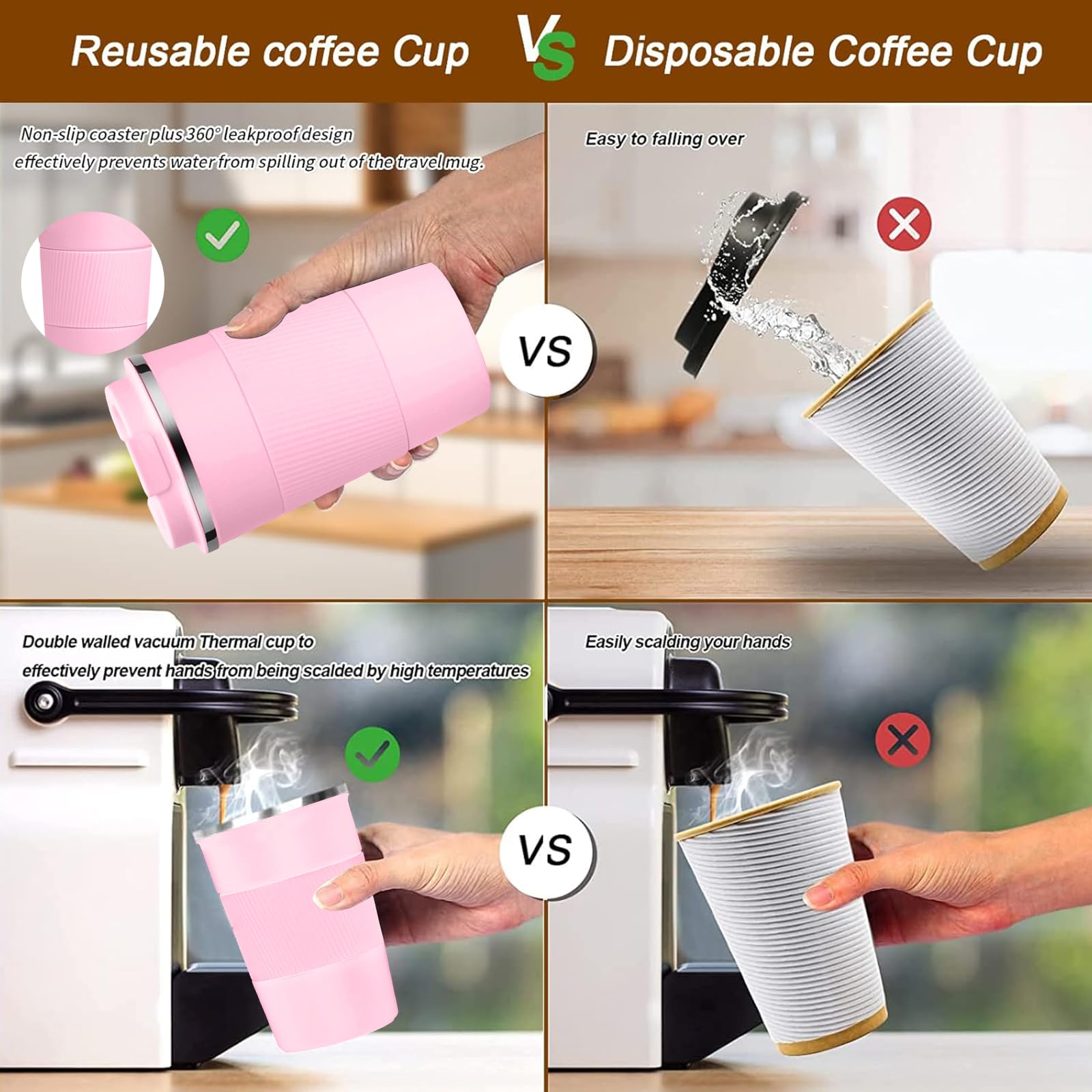 YINBAOGE leakproof lid with sealing ring prevents spills in bags