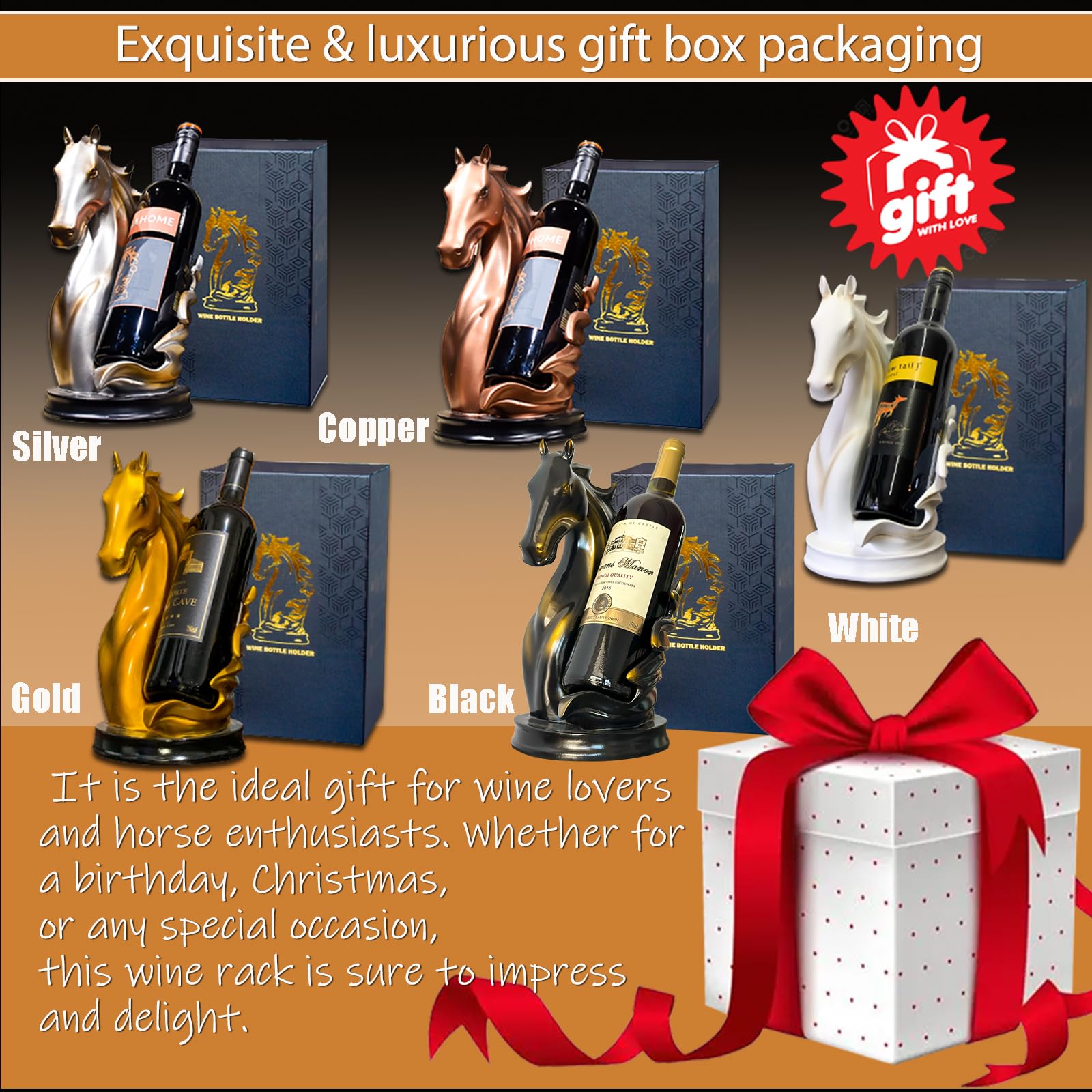 YINGAVERSAI luxury gift packaging box makes gifting wine lovers easy.