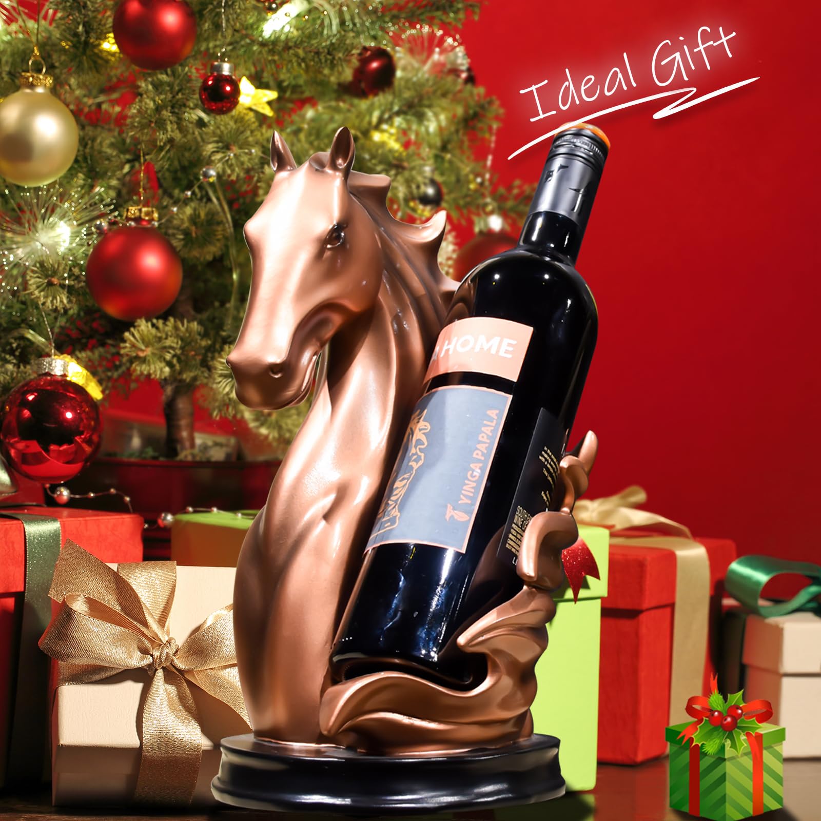 YINGAVERSAI tabletop wine rack suitable for red wine and champagne.