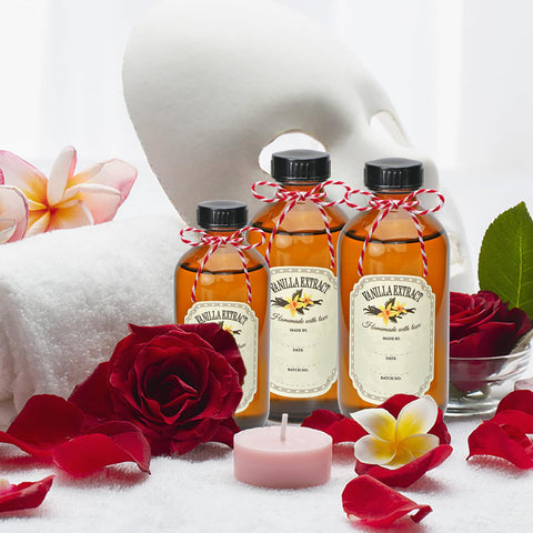 YINGERHUAN 10-pack amber bottles ideal for small batch creations.