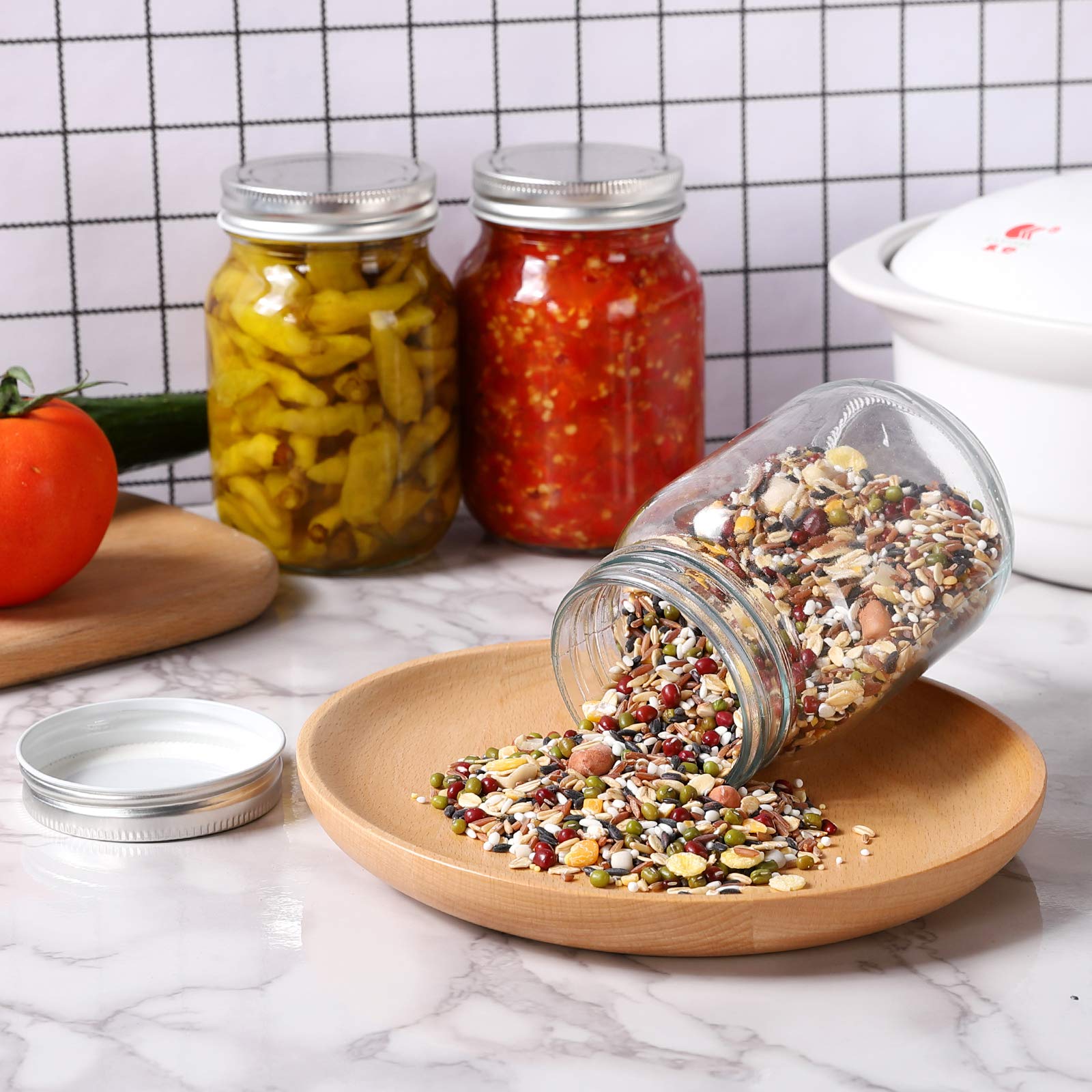 YINGERHUAN overnight oats jar ideal for meal prep