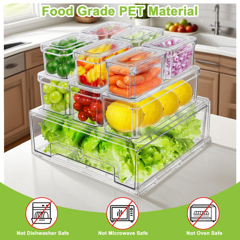 YINGRACE clear PET design is BPA-free and easy to clean.