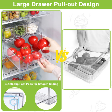 YINGRACE easy-grip handle helps slide the heavy drawer smoothly.