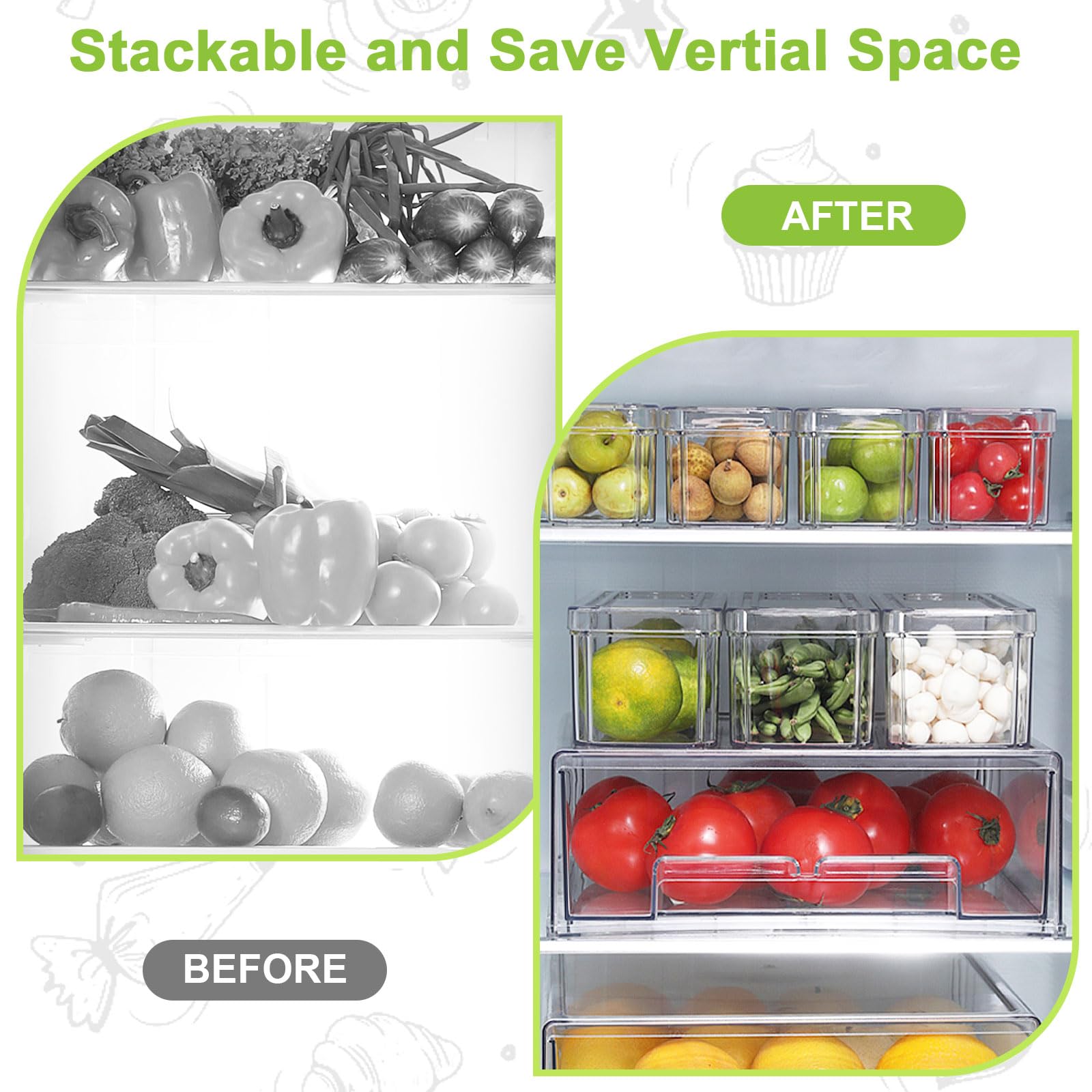 YINGRACE salad-bar station keeps ingredients ready for quick meals.
