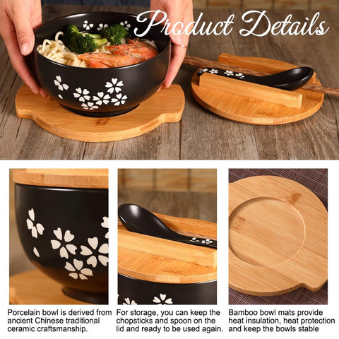YingXue bamboo tray complements the bowl for stylish serving