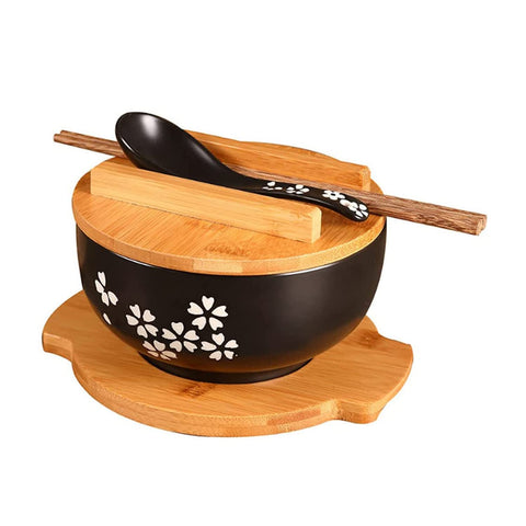 YingXue 1000ml bowl interior view with ample space for noodles