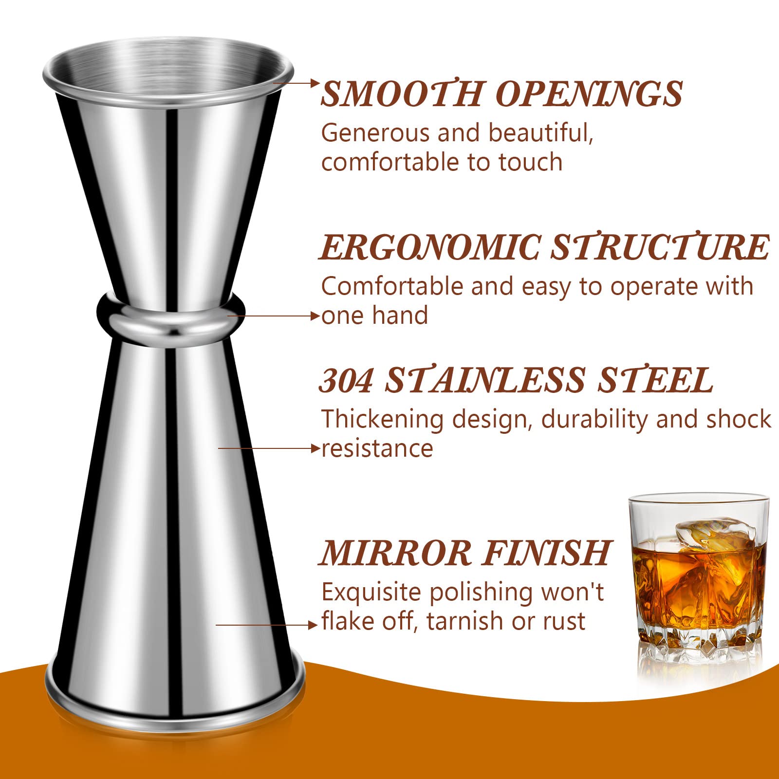Yinkin measuring cup in use for accurate pour