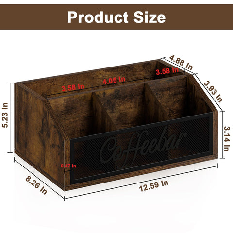 YINMIT removable dividers enable flexible pod, syrup, and cup configuration.