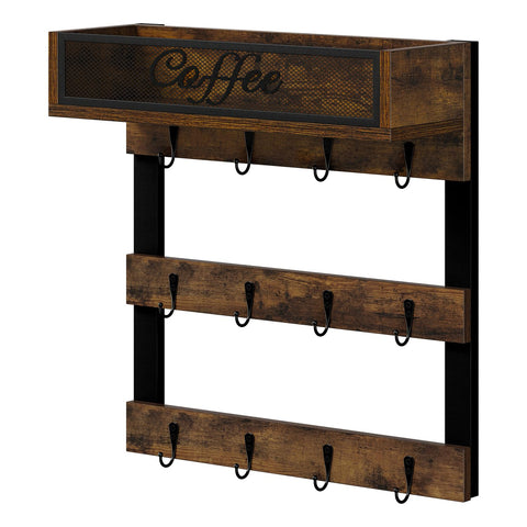 Perfect for small spaces—organizes mugs and frees counter space.