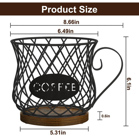YINMIT K Cup Holder capacity-display shows space for 35 capsules