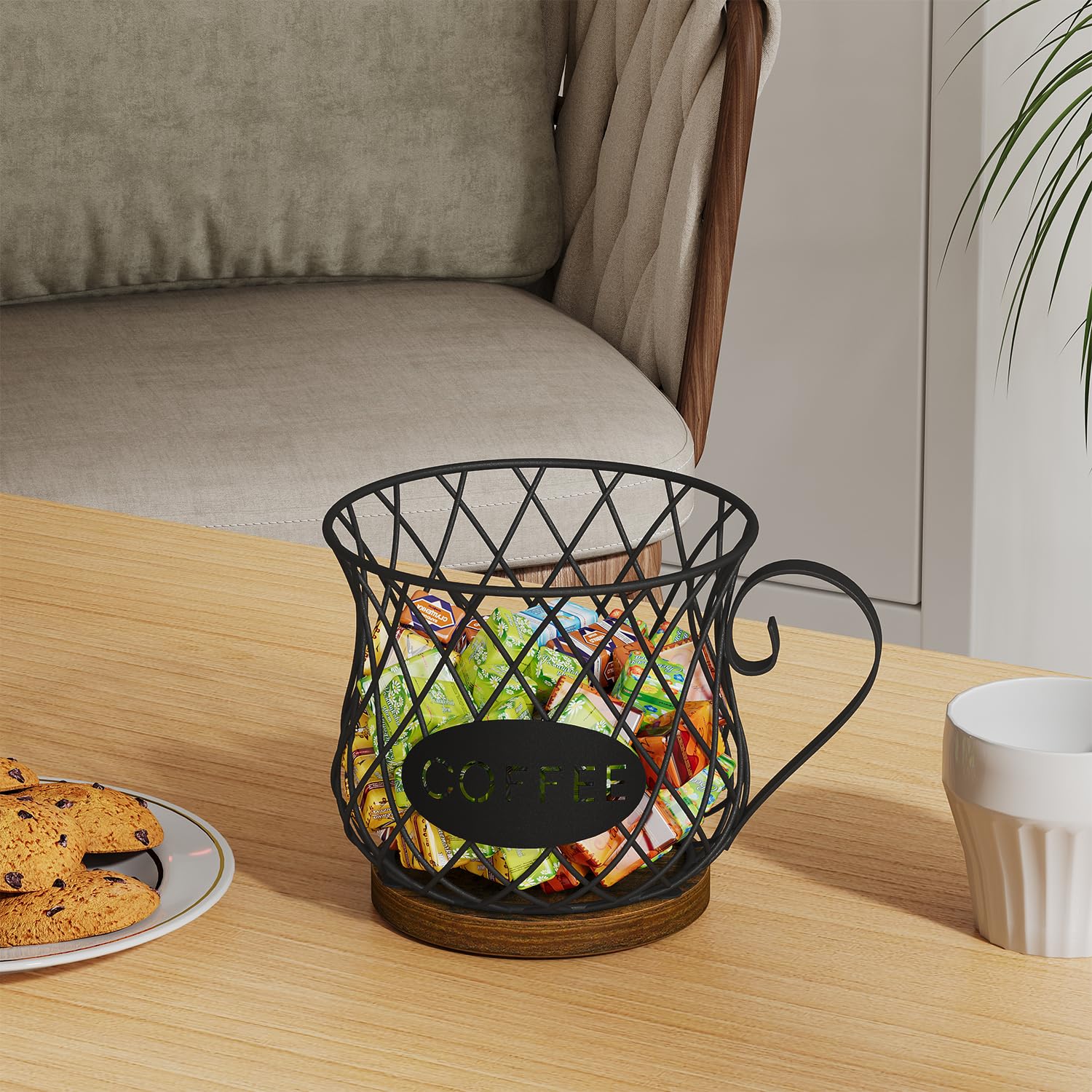 YINMIT K Cup Holder snack storage use demonstrates versatility on counter
