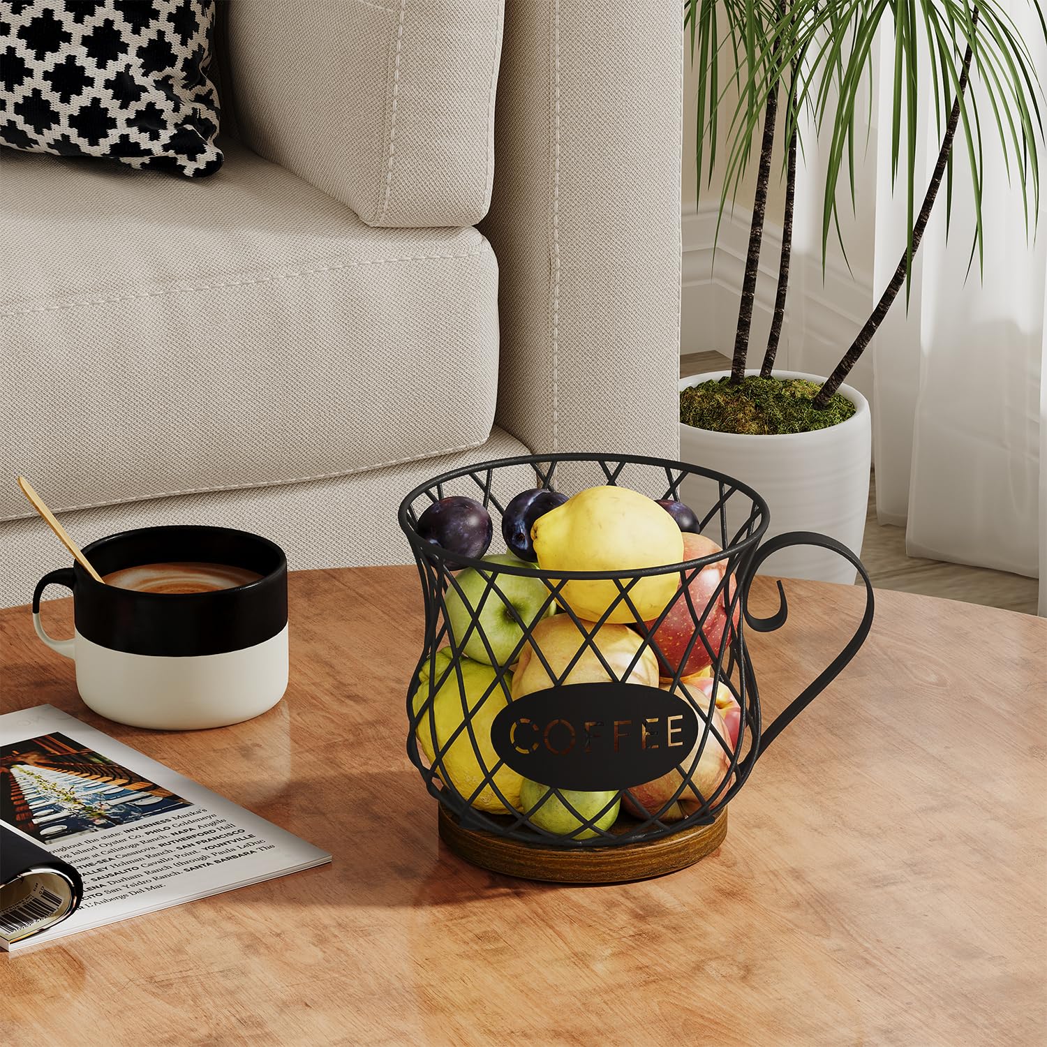 YINMIT K Cup Holder top view reveals circular pod grid for organization