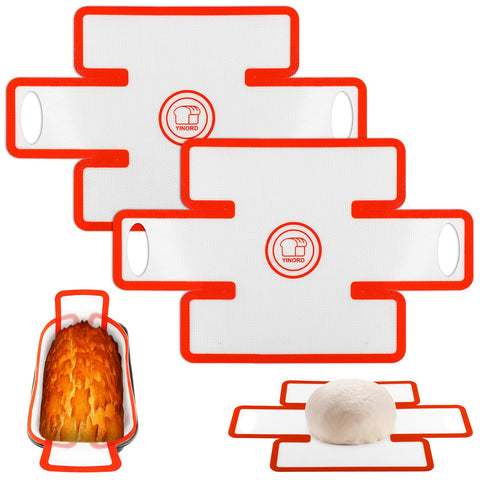 YINORD silicone loaf pan liner 8x5 fit for leak-free baking and easy release