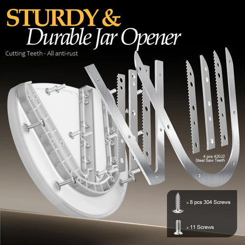 YIORTWO double-u-shape grooves provide strong leverage for various lid sizes.