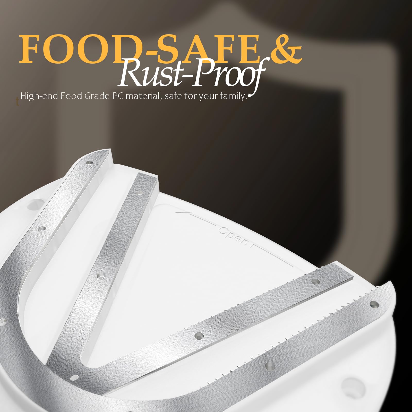 YIORTWO five-inch lid opening capability supports bigger lids up to five inches.