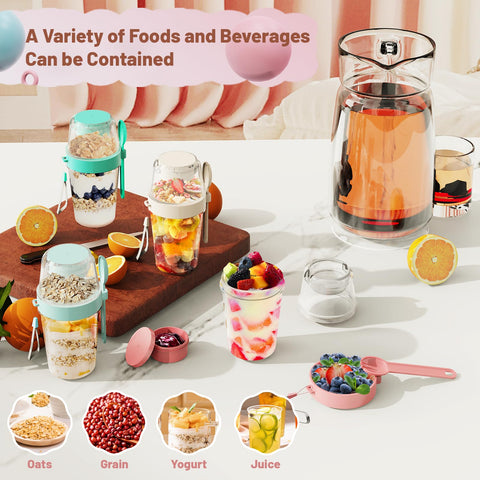 Yirilan freezer‑friendly parfait cups for overnight oats