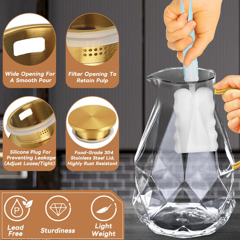 Yirilan stainless steel lid provides a secure seal during pouring.