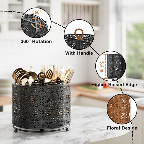 YIUKEA handle-mounted caddy for easy lifting and transport