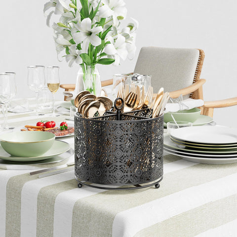 YIUKEA higher raised design provides stable countertop storage