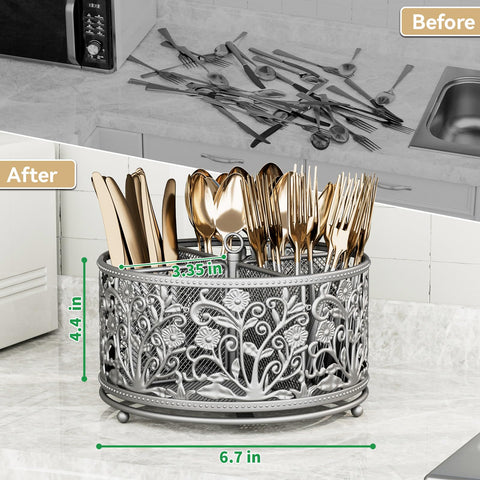 YIUKEA multifunctional organizer doubles as pen or makeup brush holder.