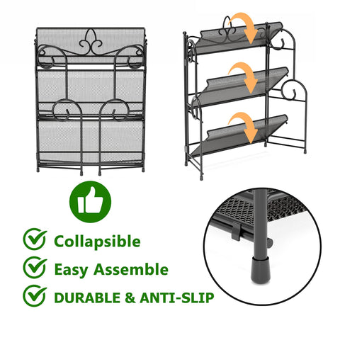 Space saving design showing compact footprint on a kitchen or bathroom counter