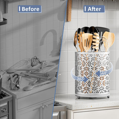 YIUKEA space-saving design frees countertop clutter and simplifies routines