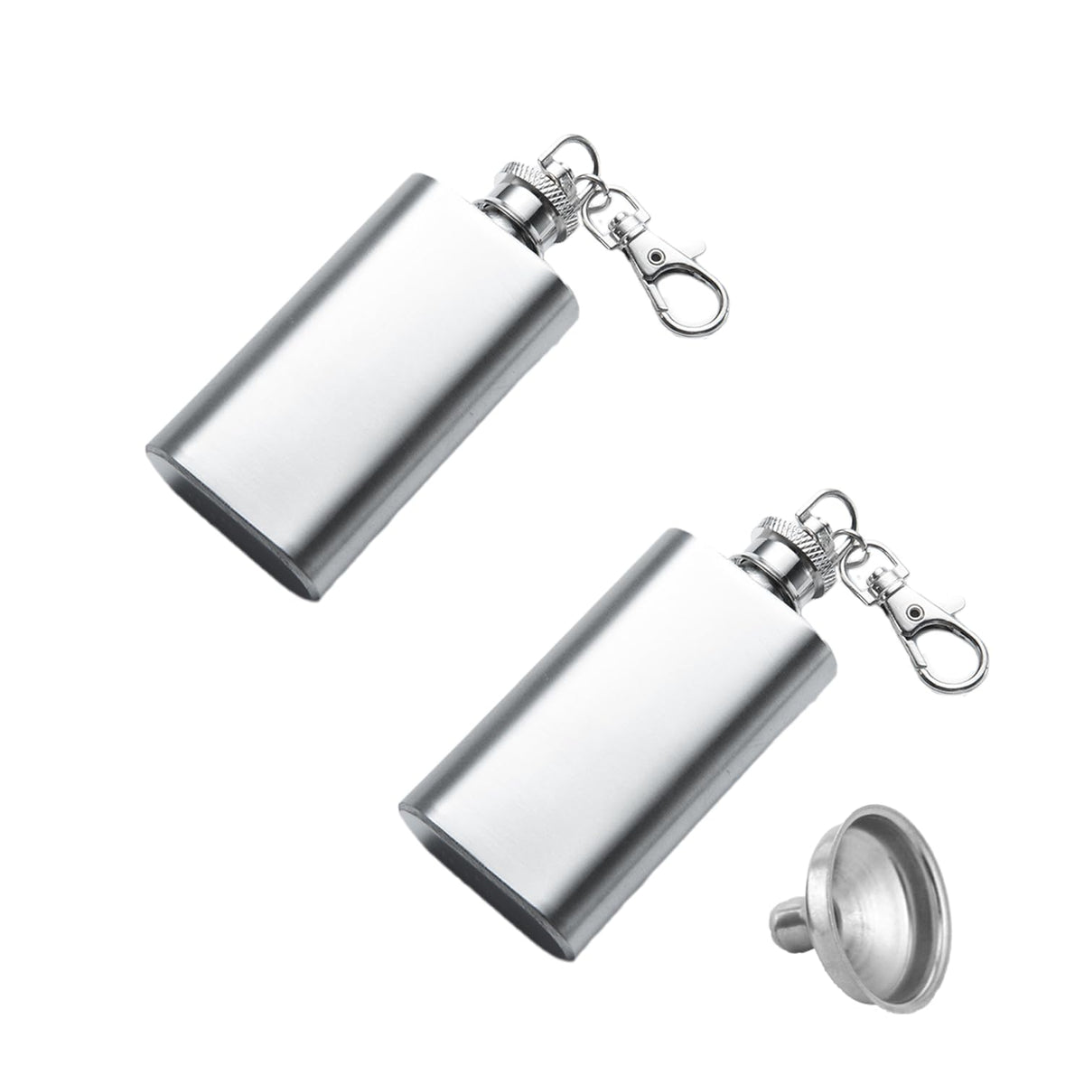 YIUWLMN 2oz pocket bottle stainless steel for travel-friendly use