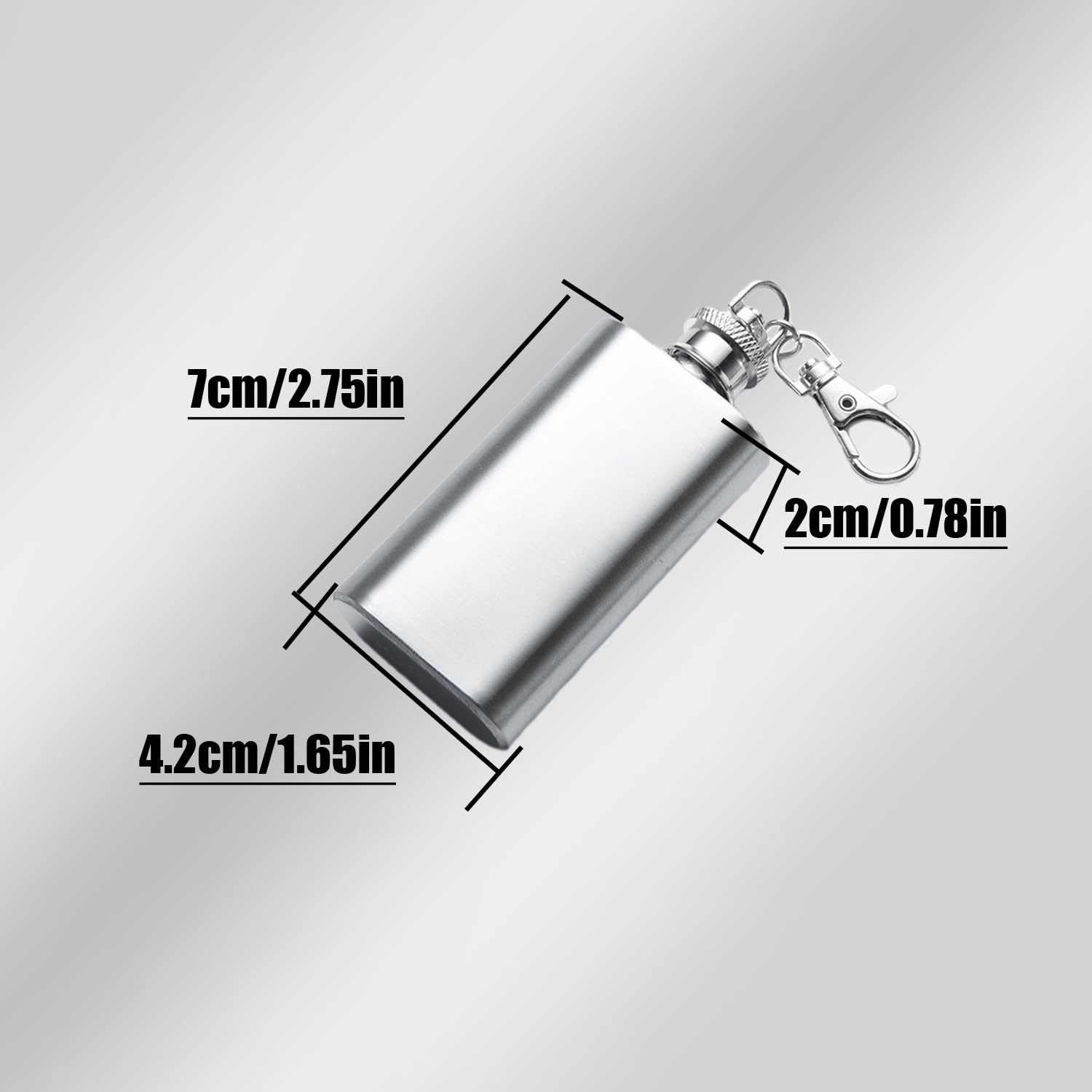YIUWLMN gift-ready mini flask packaging suitable for whiskey lovers