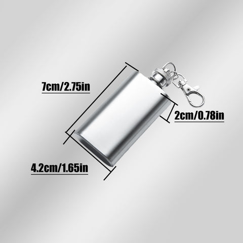 YIUWLMN gift-ready mini flask packaging suitable for whiskey lovers