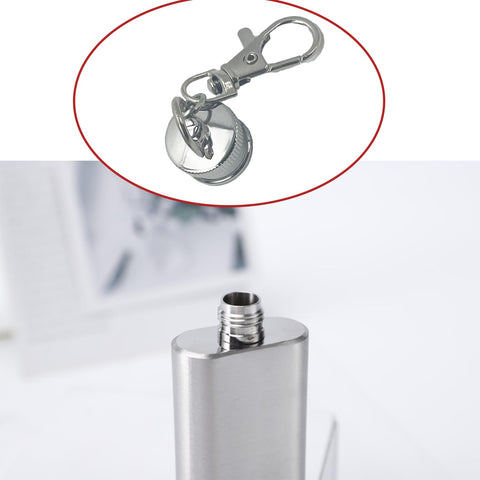 YIUWLMN pocket flask with funnel enables quick refills on the go