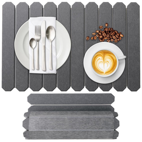 Yiwsnust large stone drying mat 24x16 on counter for dishes and cups