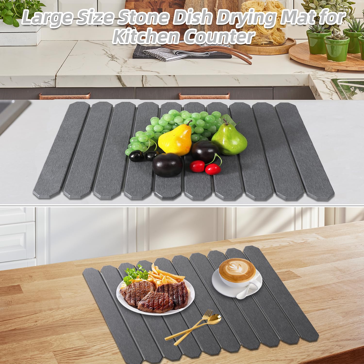 Yiwsnust standing tool included with the mat for tidy setup