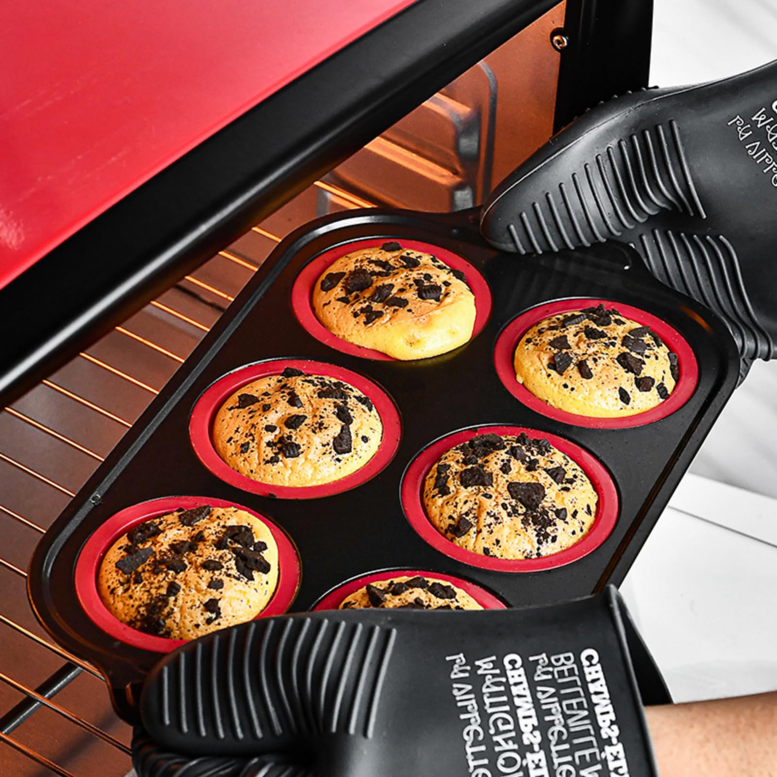 YiYeraio oven-safe silicone bakeware up to 446°F